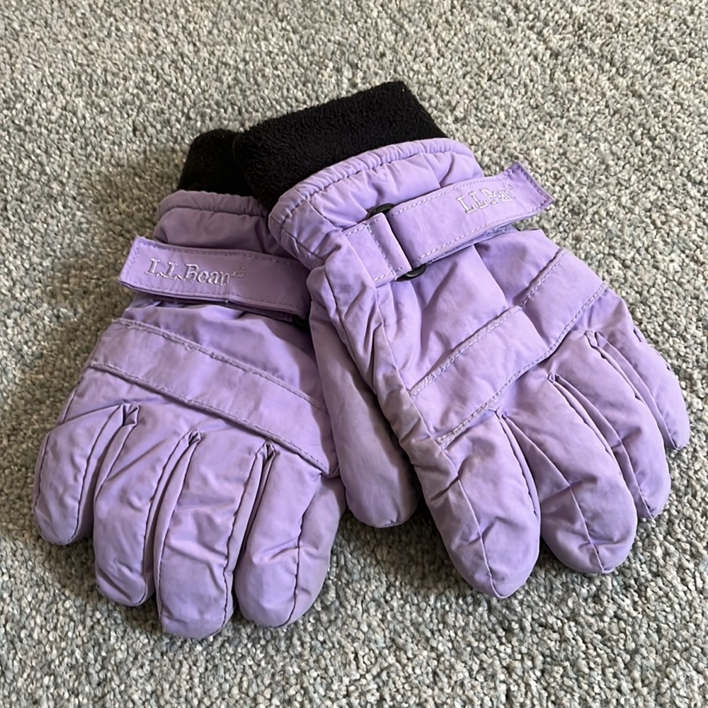 L.L. Bean Gloves, purple/black, size L(Kids).